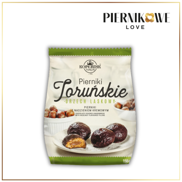 PIERNIKI W CZEKOLADZIE Z NADZIENIEM O SMAKU ORZECHA LASKOWEGO